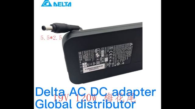 Delta Electronics laptop adapter charger19V 6.32A ADP-120RH #deltaelectronics #delta #delta120W смотреть онлайн