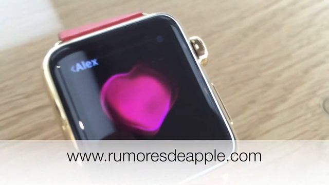 Apple Watch 38mm oro de 18k con correa de cuero roja смотреть онлайн