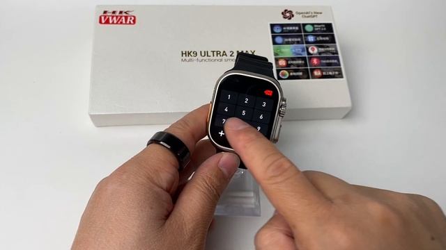 HK9 Ultra 2 Max Smartwatch UNBOX support Live photo preview, 1:1 apple ultra watch 49mm Size смотреть онлайн