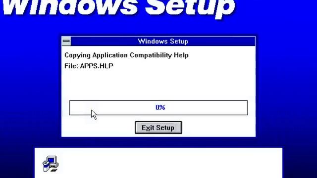 Installing Windows 3.1 on DOSBox 0.74 смотреть онлайн