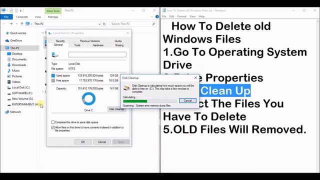 how To Delete old Windows Files смотреть онлайн