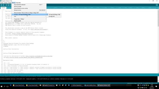 Jak načíst firmware Repetier do Arduino IDE 1.6.5 смотреть онлайн
