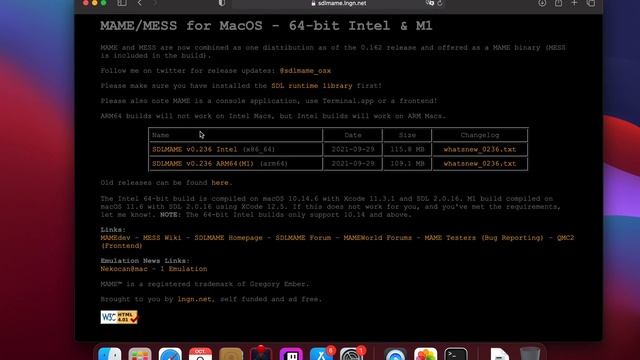 Tutoriel : installation émulateur MAME pour Mac OS смотреть онлайн