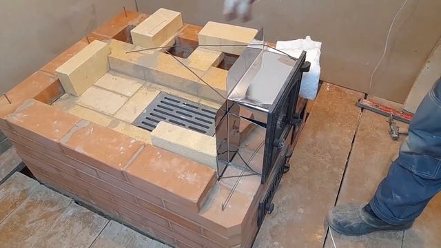 Печь для дачи (шведка) пошагово, как сложить печь для дачного домика, печь без порядовки часть 8 смотреть онлайн