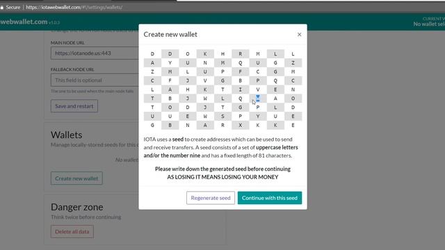 IOTA (mIOTA)- Web Wallet Setup - IOTA Web Wallet смотреть онлайн