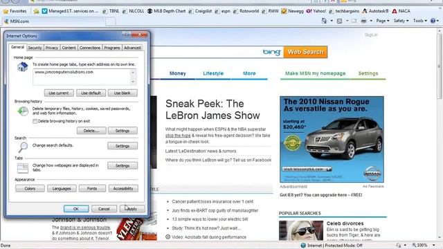 Windows 7 Changing your Internet Explorer Home Page.wmv смотреть онлайн