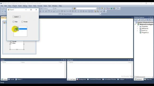 C++ And Visual Studio/ C sharp Windows Form Lecture#3 смотреть онлайн