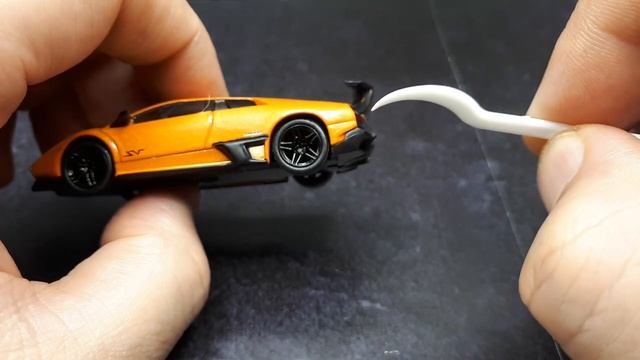 1/64 Lamborghini Murcielago LP670-4 SuperVeloce by Kyosho , diecast model review смотреть онлайн