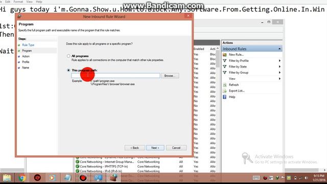 [Tutorial] How to block a software from getting online firewall смотреть онлайн