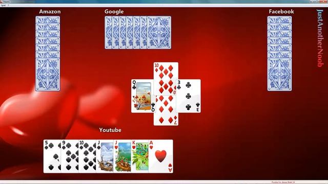 Lets Play Windows Hearts - Game #15 "ON FIRE!" - 1. Round смотреть онлайн