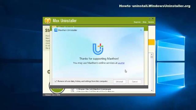 How to uninstall Maxthon Cloud Browser in Windows смотреть онлайн