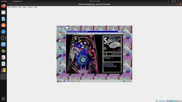 Windows 2000 3D Space Cadet Pinball смотреть онлайн
