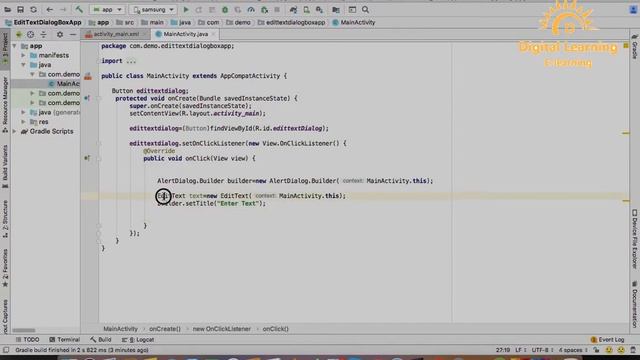 33 Android EditextDialogBox | Online Training Download app from below link смотреть онлайн