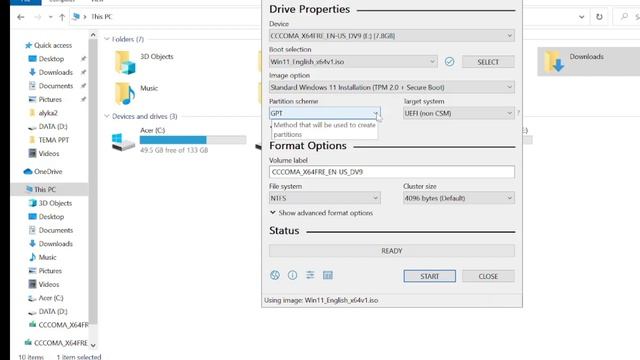 Membuat bootable windows 11 di FLASHDISK dengan aflikasi RUFUS смотреть онлайн