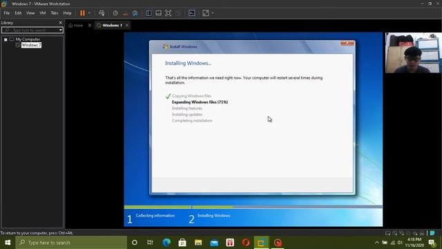 Tutorial install windows 7 menggunakan aplikasi VMware смотреть онлайн