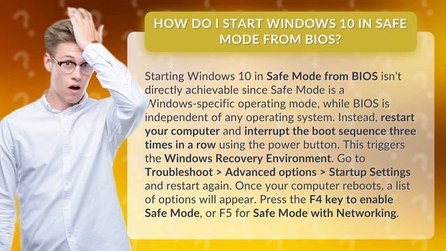 How do I start Windows 10 in Safe Mode from BIOS? смотреть онлайн