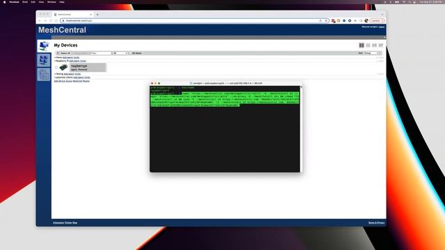 Installing the Mesh Agent via ssh смотреть онлайн
