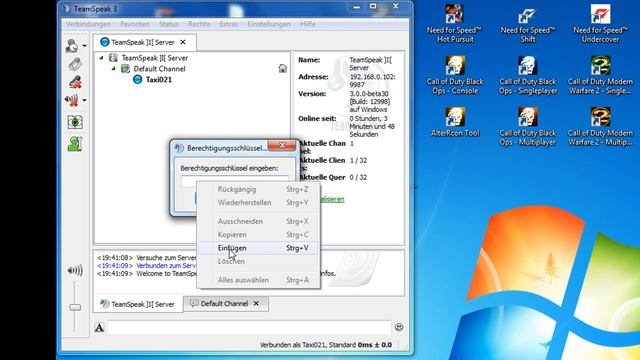 Teamspeak 3 Server auf Windows 7 deutsch смотреть онлайн