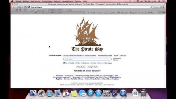 How to Download torrent to mac!! thepiratbay and utorrent