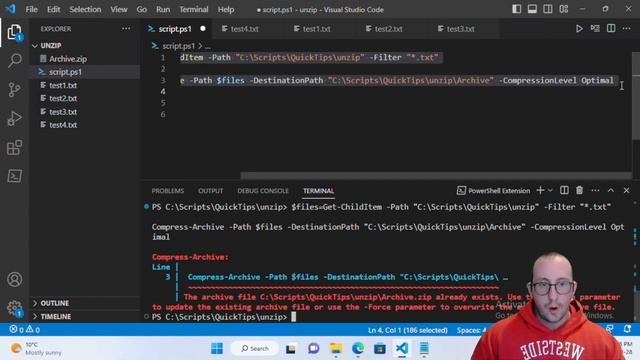 PowerShell Quick Tips : Zip and Unzip file with Compress-Archive and Expand-Archive смотреть онлайн