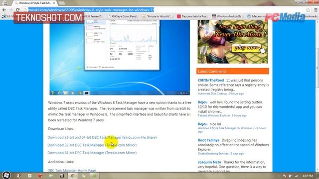 Memasang Task Manager Windows 8 Pada OS Windows 7 смотреть онлайн