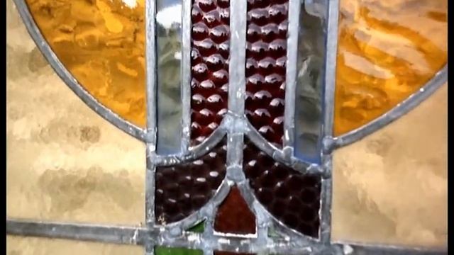 VICTORIAN CIRCA 1888 STAINED GLASS LARGE LEADED/LEAD WINDOW PANEL 1 смотреть онлайн