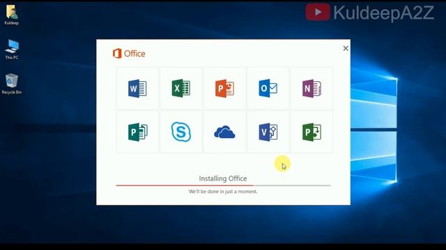 How To Download and Install Office 2016 in Windows 10 ##18 BY=KuldeepA2Z смотреть онлайн