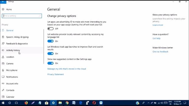 How to Disable / Enable Collect Activities In Windows 10 смотреть онлайн