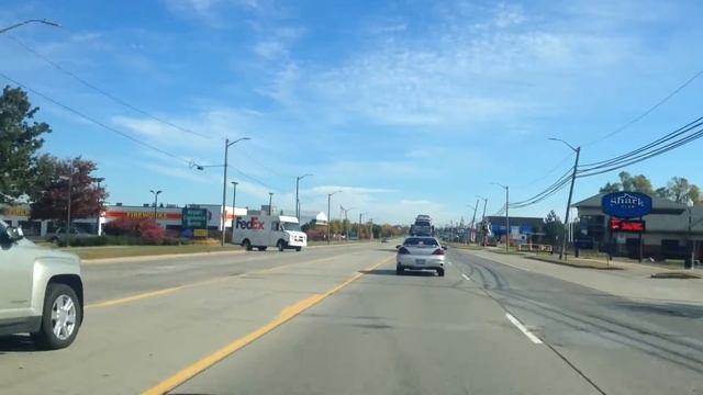 Autumn Drive from Highland, Michigan to Pontiac, Michigan- 2015 Autumn Season- смотреть онлайн