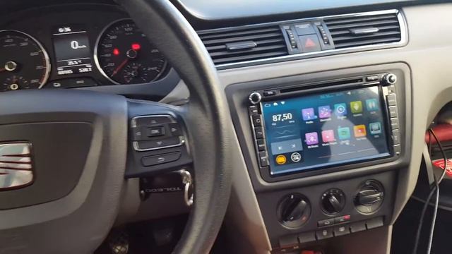 Estéreo Joying con Android 4.4. instalado en Seat Toledo 2013 смотреть онлайн