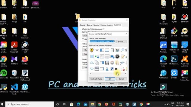 PC Tricks || How To Change Folder Icon In Windows 10 , 8 || In 1 Minutes. смотреть онлайн