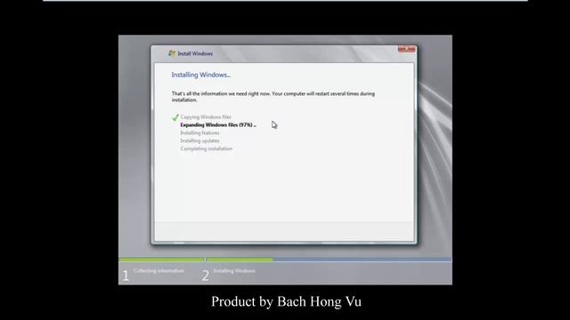 2. Create a virtual machine Windows Server 2008R2 by Wmware part 2 смотреть онлайн
