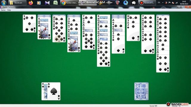 Spider Solitaire in Windows 7 Game 035 смотреть онлайн
