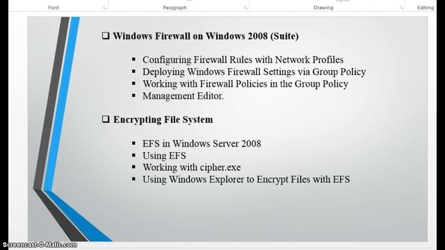 MANAGING SECURITY IN WINDOWS SERVER 2008 смотреть онлайн