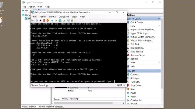 pfSense 2.4 on Hyper-V - Installation Part 2 смотреть онлайн