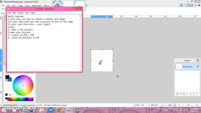 How to make a logo(Paint. NET) смотреть онлайн