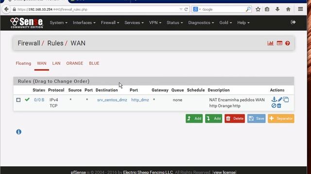 pfense Access Http Server DMZ PAT смотреть онлайн