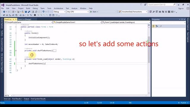 How To: Create Simple Puzzle Game using C# Programming смотреть онлайн