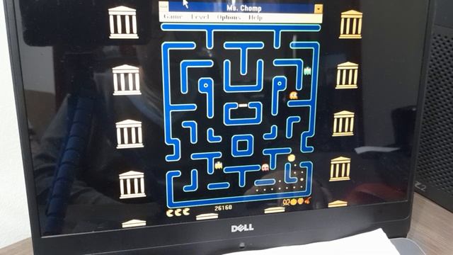 Windows 3 Ms Chomp Cherry Start Ms Pacman Clone смотреть онлайн