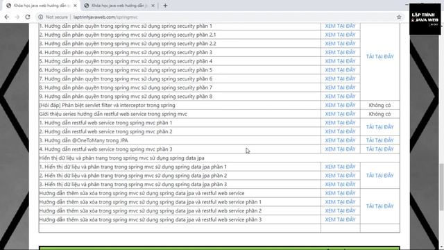 Học spring mvc jpa jsp 4.3.x (2019) - Thêm sửa xóa sử dụng spring data jpa và restful api phần 4 смотреть онлайн
