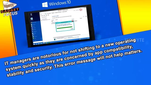 Windows 10 Users Getting Error Message on Installation смотреть онлайн