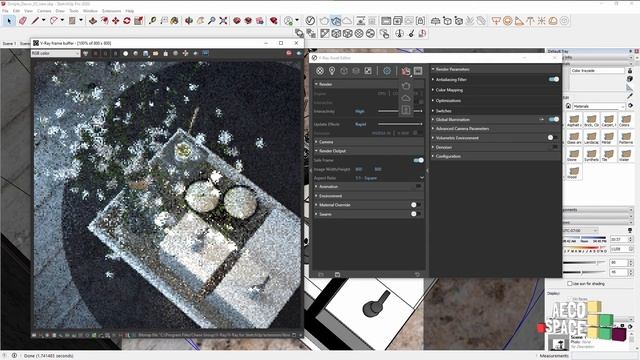 V-Ray for SketchUp - Chaos Cloud integration - (4 of 16) смотреть онлайн