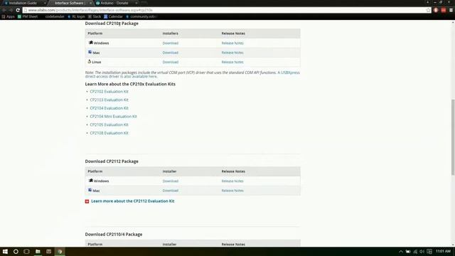 Arduino Install: CP210X Driver