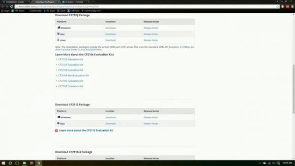 Arduino Install: CP210X Driver