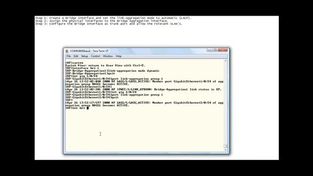 LACP Config смотреть онлайн