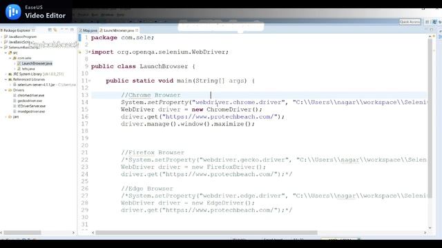 How to Launch Browser in selenium WebDriver смотреть онлайн