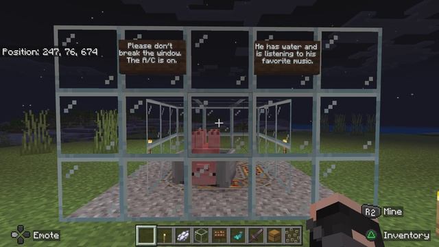 Please don't break the window. (Minecraft meme) смотреть онлайн