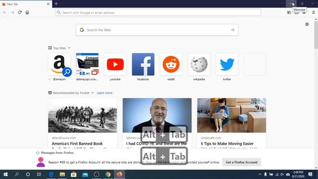 Keyboard Command to Switch Between windows on Windows 10 (Alt + Tab) смотреть онлайн