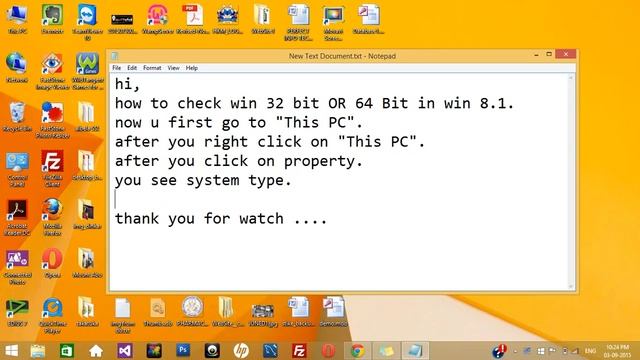 how to check win 32 bit OR 64 Bit in win 8.1 смотреть онлайн