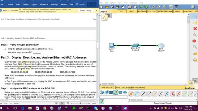 5.1.3.6 Lab – Viewing Network Device MAC Addresses (Network essential) смотреть онлайн